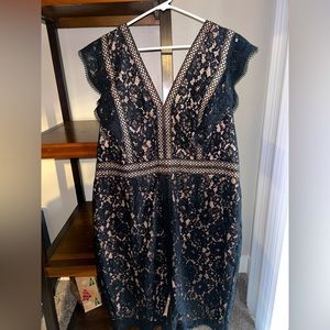 City Chic XL (22) Black Cocktail Dress